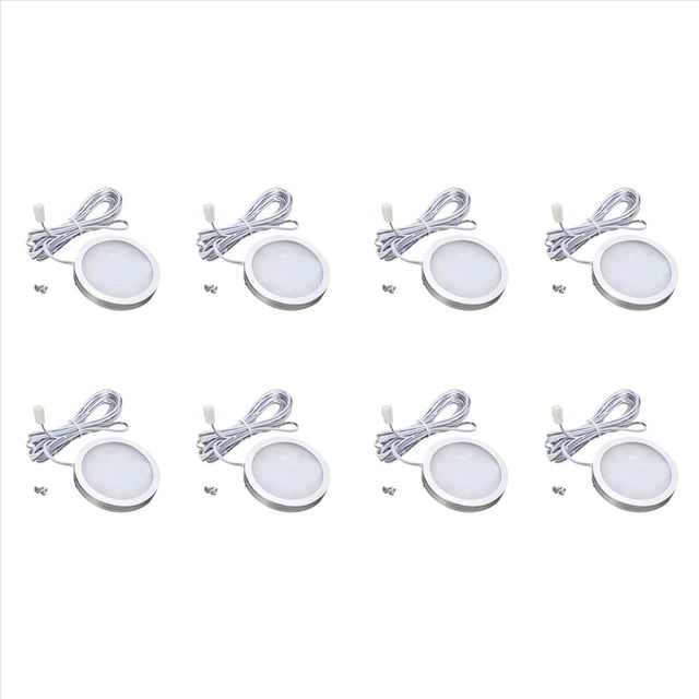 8X 12V Led Luz Rv de Remolque Techo Interior Abajo Lámpara de Techo Cálido