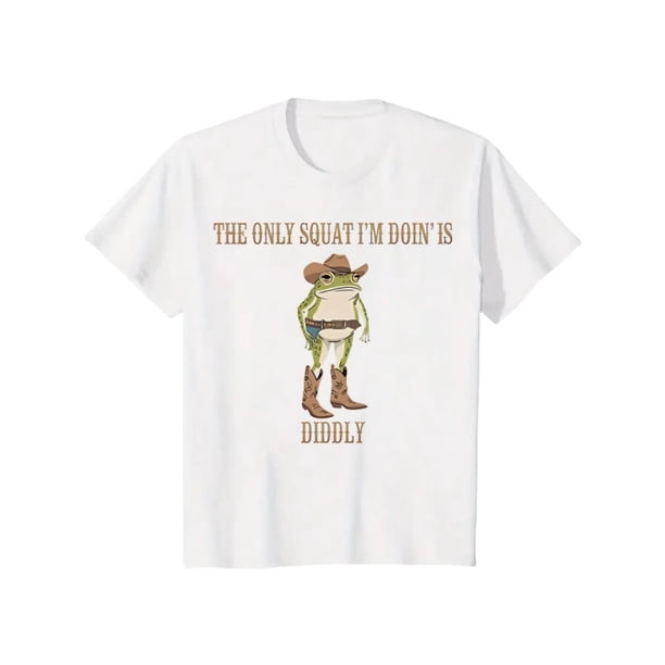 Funny Cowboy Frog Tee, Viral Western Graphic Shirt, Quirky Meme Top, Country Aesthetic Gift