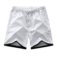 thumbnail image 3 of uikmnh Mens Shorts Men's Solid Color Bodybuilding Workout Gym Shorts Cotton Shorts Stretch Quick Dry Summer Cycling Athletic Work Shorts Size:M, 3 of 4