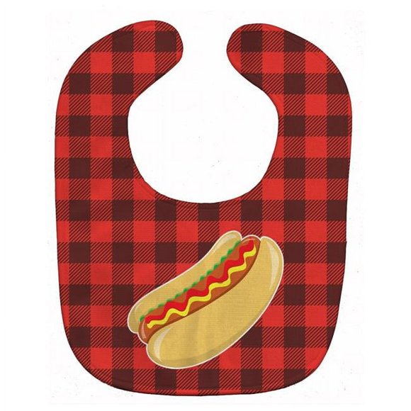 Carolines Treasures BB8628BIB Backyard BBQ Hot Dog Baby Bib