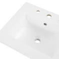 thumbnail image 7 of JONATHAN Y Ancillary 3-Hole 20 in. W x 18.25 in. D Classic Contemporary Rectangular Ceramic Single Sink Basin Vanity Top, White, 7 of 7