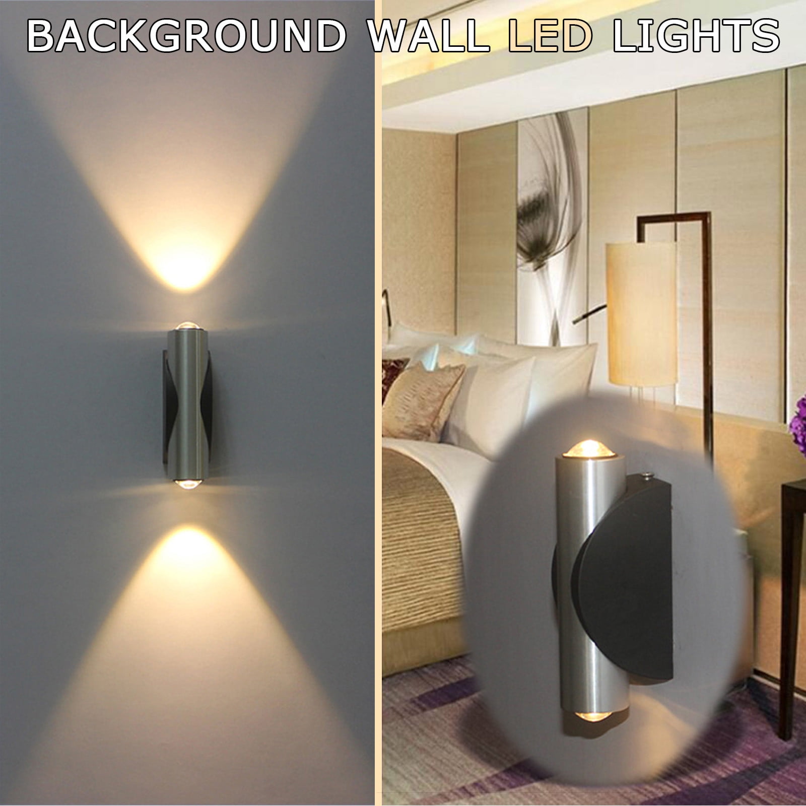 3W LED Wall Sconce Lamp Ceiling Light Fixture Aisle Exhibition Bedroom Vestibule 