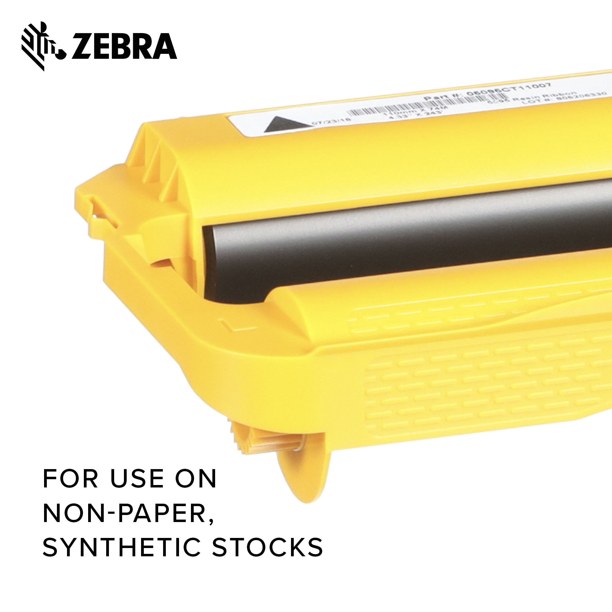 Zebra Premium Black Resin Ribbon Cartridge for Thermal Transfer Desktop