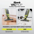 thumbnail image 3 of Shark VACMOP Cordless Hard Floor Vacuum Mop, for Tile, Vinyl, Laminate, Wood, with (4) Disposable VACMOP Pads, 12-oz Shark Multi-Surface Cleaner, VM200, 3 of 12
