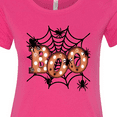 thumbnail image 4 of Inktastic Halloween Boo with Spiders in Web Women's T-Shirt, 4 of 5