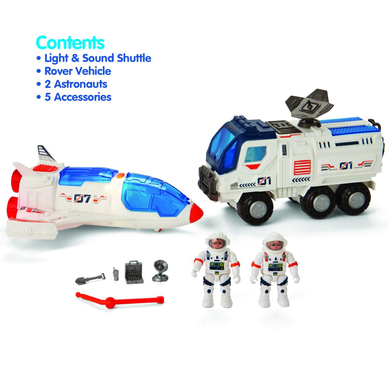 Kidoozie Interstellar Shuttle Mission – Shuttle, Space Rover, Astronauts & Accessories – Ages 3 Years+