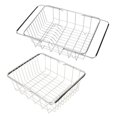 thumbnail image 3 of Stainless Steel Sink Drain Basket Expandable Dish Drying Rack Rustproof Dish Drainer Kitchen Utensil (Arch Net), 3 of 6