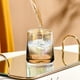thumbnail image 5 of Juego de vasos de whisky de vidrio de 4 tazas transparentes de té con leche de 8,5 oz para casa, desayuno, cócteles - opciones multicolor, gris y oro rosa, 5 of 6