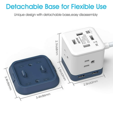 Bestek Power Strip Travel Cube 3 4 Usb Charging Station With Mountable Detachable Base 5ft Extension Cord Flat Plug Canada - Bestek 1875w Usb Wall Charging Station Bestek Power Strip Travel Cube 3 4 Usb Charging Station With Mountable Detachable Base 5ft Extension Cord Flat Plug Canada - Bestek 1875w Usb Wall Charging Station