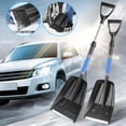 thumbnail image 6 of EXLEAF Heavy-Duty Outdoor Snow Shovel for Driveway and Ice Removal,Durable Plastic Construction Size 28.4-33.5 in, 6 of 9