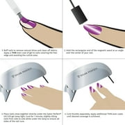Salon Perfect Magnetic One Step Gel + Magnet Tool, Purple Nail Polish, 0.5 fl oz