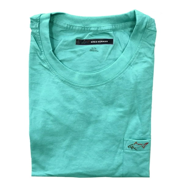 Greg Norman - Greg Norman Men's 100% Cotton T-Shirt with Chest Pocket ...