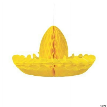 Fiesta Sombrero Centerpieces - Party Decor - 6 Pieces