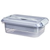 Pen + Gear Latchmate Plastic Storage Box, 3.4 qt, Gray