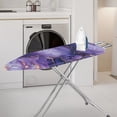 thumbnail image 2 of HELLHERO Ironing Board Cover with 3 Hook and Loop Fastener Strap Ironing Board Dustproof Cover Polyester Fiber Fabric for Ironing Table for Mother Purple Gold Marble, 2 of 5