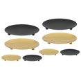thumbnail image 1 of Paquete de 8 Candelabros de Placa de Hierro, Candelabros de Pilar, para Velas LED Y de Cera, Conos de Incienso, Spa, Bodas (Oro + Negro), 1 of 5