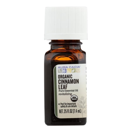 Aura Cacia Organic Cinnamon Leaf - .25 oz Essential Oils