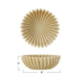 thumbnail image 4 of Creative Co-Op Resin Fluted Bowl, Beige, 4 of 5