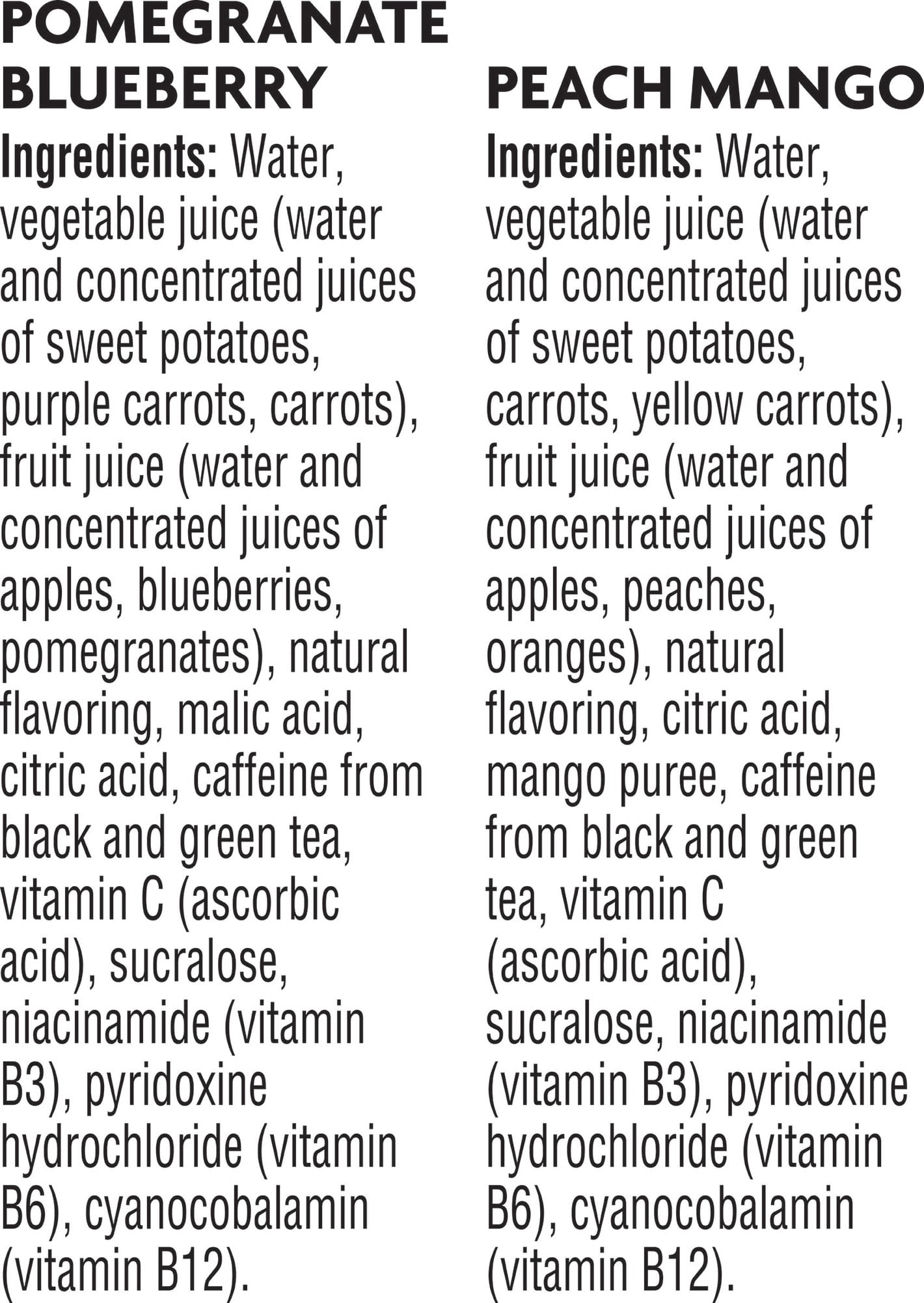 V8 Pomegranate Blueberry Peach Mango Energy Drink, 8 fl oz, 24 Pk