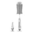 thumbnail image 1 of Cepillo Cepillo de biberón de silicona 2 en 1 Limpiador de biberones Cepillo de pezón Cepillo desmontable Juego de cepillos de pie para biberones Limpiador para botellas de cuello estrecho TOMSHOO Cepillo, 1 of 7