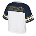 thumbnail image 3 of Women's Colosseum  White West Virginia Mountaineers Treasure Cropped Football Jersey, 3 of 3