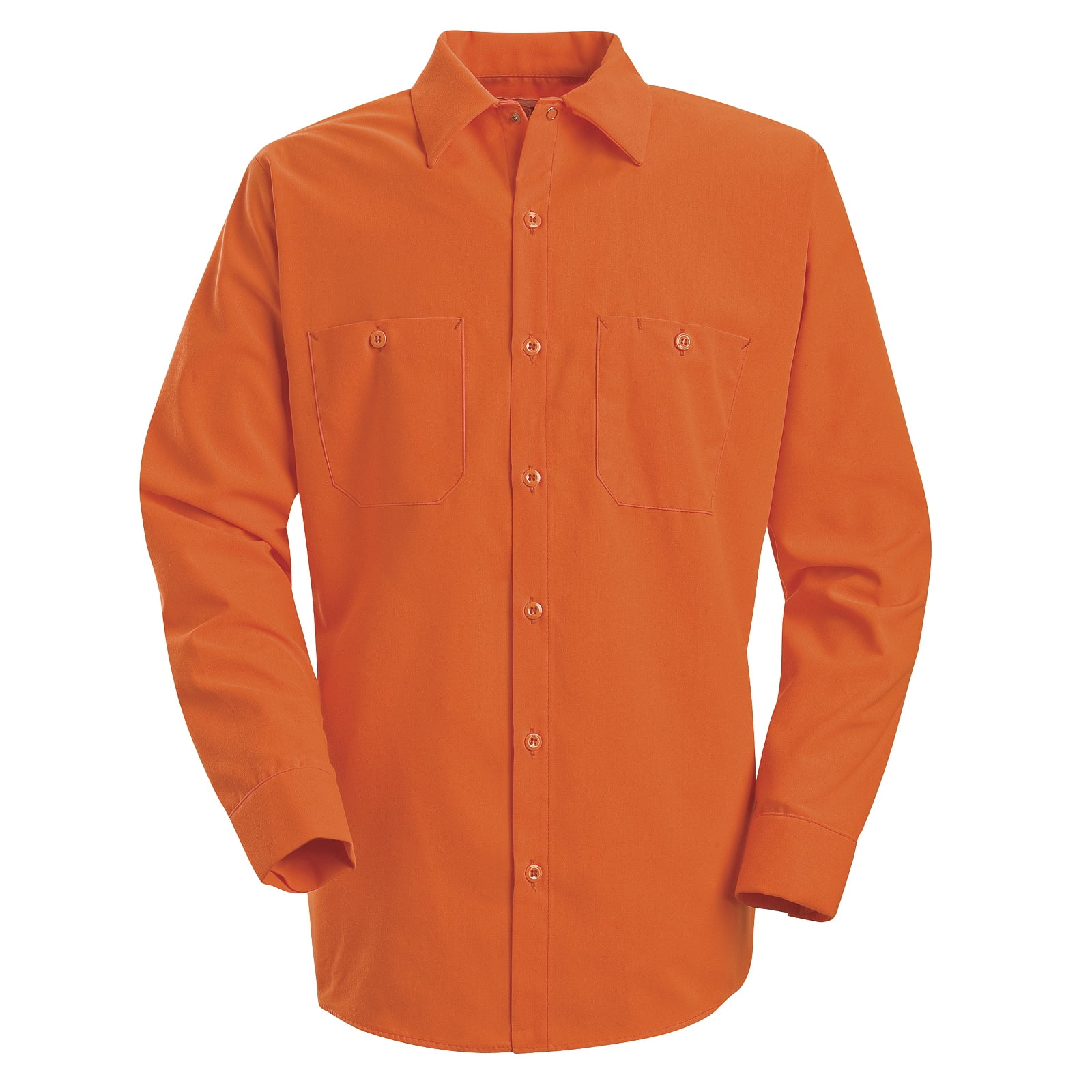 Red Kap - Red Kap® Men's Long Sleeve Enhanced Visibility Work Shirt ...