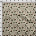 thumbnail image 4 of oneOone Rayon Olive Green Fabric Text Sewing Craft Projects Fabric Prints By Yard 56 Inch Wide, 4 of 5