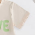 thumbnail image 5 of zaveiop Kids Toddler Little Boys Girls Earth Day Shirt Short Sleeve Funny Letters Print Planet T-Shirt Top (Beige, 5-6 Years), 5 of 7