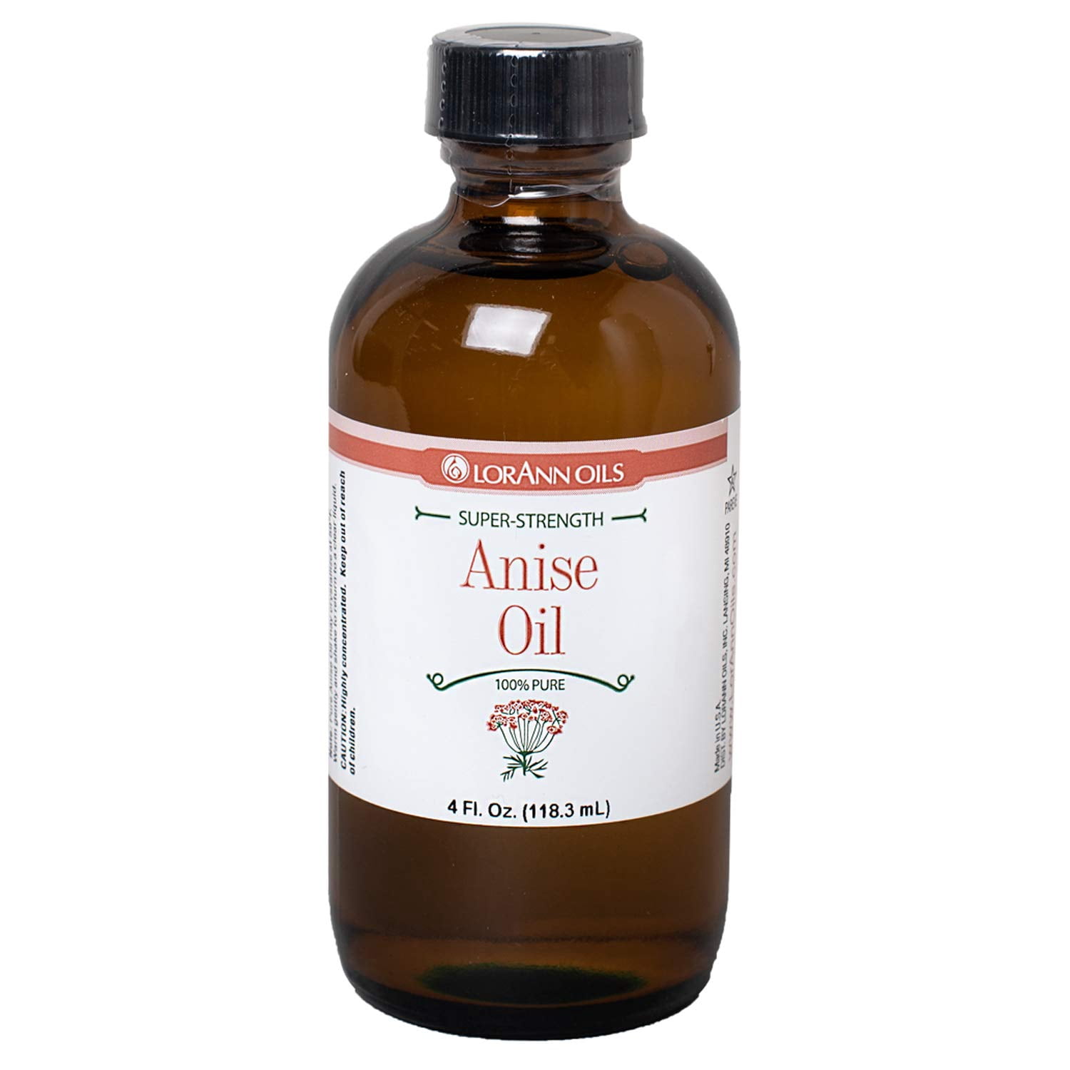 LorAnn Super Strength Anise Oil, Natural Flavor, 4 ounce