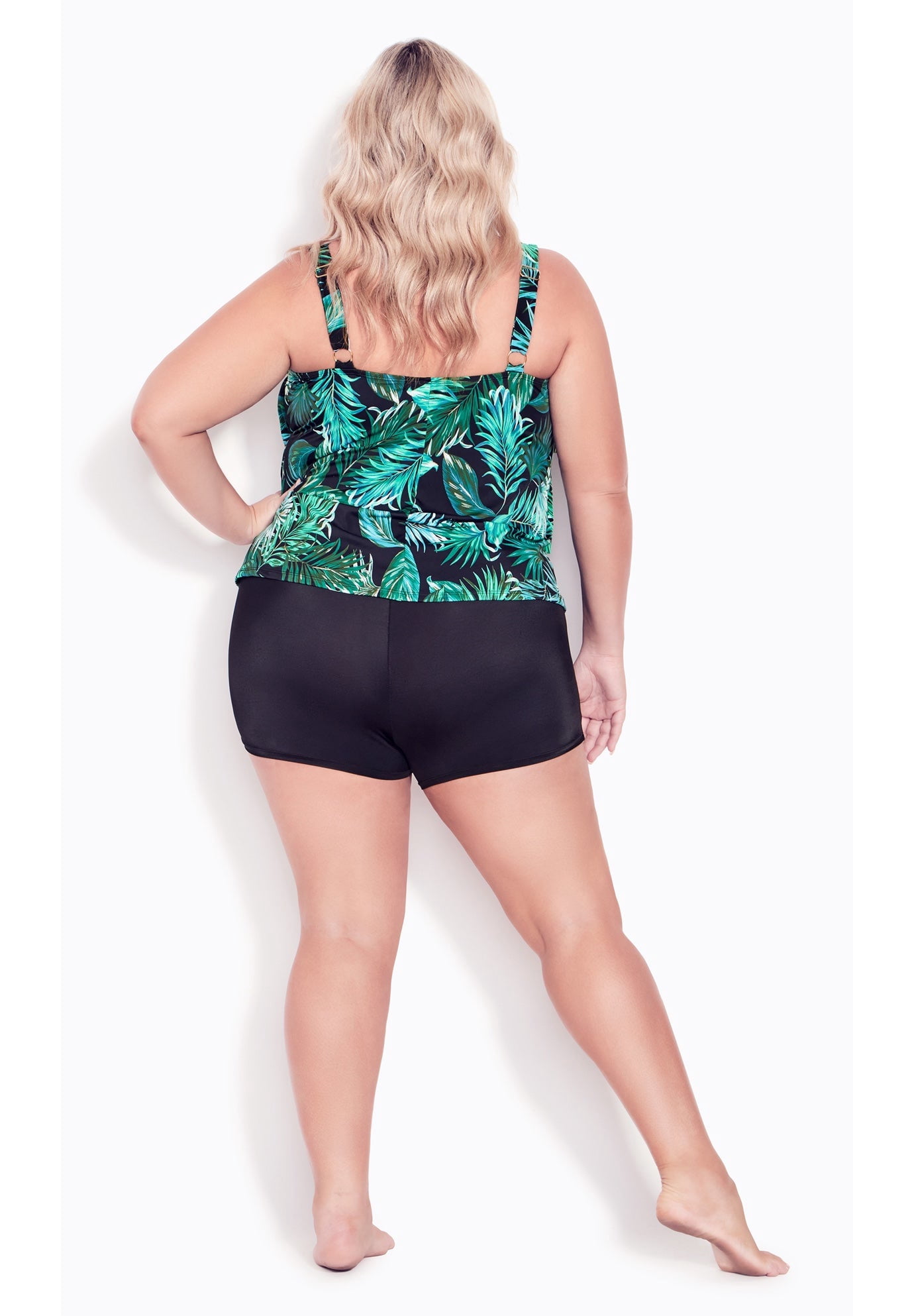 Avenue Women's Plus Size Swim Boy Short