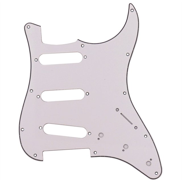 Plaque de Protection Colorée en Celluloïd 11 Trous pour Guitares Sss