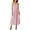 Pink, variant on Efsteb Women's Low Cut Spaghetti Strap Long Dress Casual Sleeveless Backless Slim Midi Dress Square Neck Bustier Dresses (Purple,S)