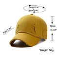 thumbnail image 6 of Unisex Baseball Cap for Women and Men Baseball Hats Daily Dad Hat Ball Cap Gift for Women Trendy Streetwear Hip Hop Worn Hole Face Cap For Women Men Orange Purple Letter Summer  Cap, 6 of 6