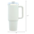 thumbnail image 4 of Reusable Vacuum Quencher Tumbler with Straw, Leak Resistant Lid, Insulated Cup, SOFT MATTE, Maintains Heat Cold, Heat, and Ice for Hours, 4 of 4