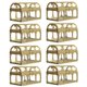 thumbnail image 1 of Wedding Boxes Set Hollow Golden Square Treasure Box for Weddings Storage Container 8Pcs, 1 of 4