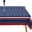 Navy Blue-stars-zipper, variant on Fourth of July Outdoor Tablecloth with Umbrella Hole Memorial Day Patriotic Table Cloth American Flag, Stars Partio Table Cloths with Zipper-60 x102 Rectangle