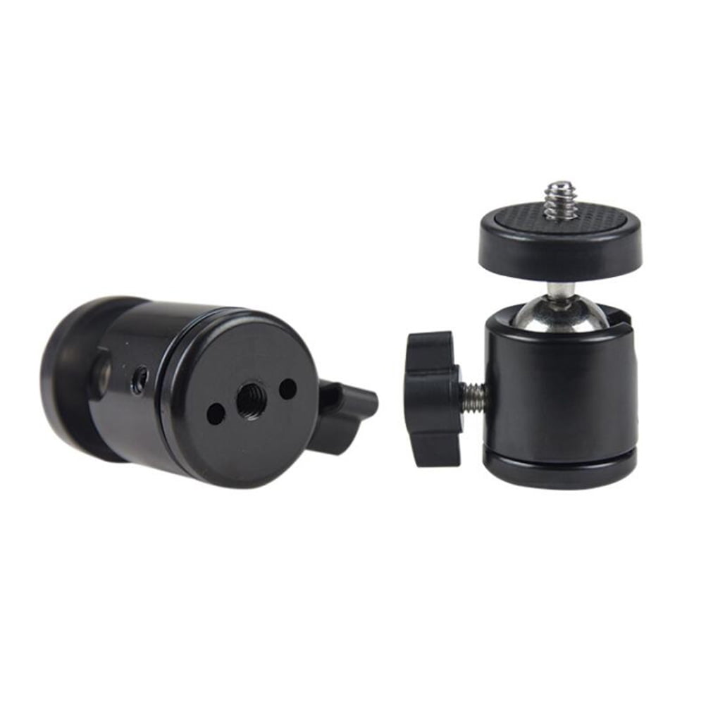 Luxshiny Smooth Damping Slide Camera Spherical Head 2Pcs Black for Photography