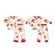 thumbnail image 1 of Ropa de estilo navideño para niñas, conjunto de serie con patrón de Papá Noel, conjunto de manga corta, conjunto de manga larga, mono, tela de seda de leche, 1 of 4