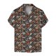 thumbnail image 1 of Camisas De Vestir Para Hombre Camisa de manga corta con flores para hombre, estilo playero de verano, informal, relajada, para perezosos (D, XL), 1 of 3