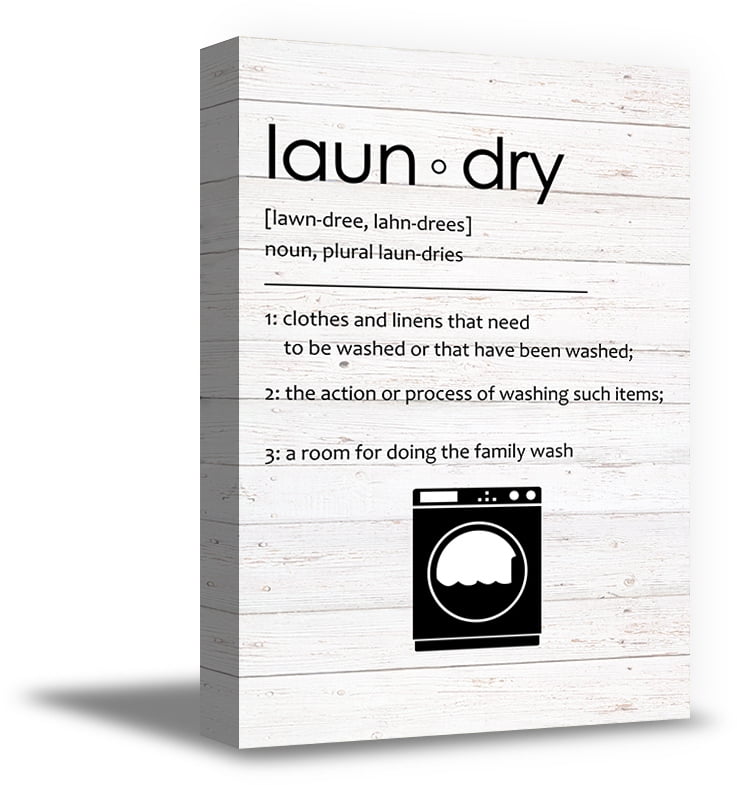 Awkward Styles Laundry Canvas Wall Art Ready to Hang Laundry Room Wall