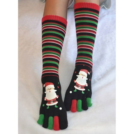 

Cathery Womens Christmas Warm Cotton Stocking Fluffy Cosy Santa Snowman Snowflake Winter Warm Stockings Xmas Gifts 6 Styles