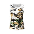 thumbnail image 4 of Lsque Cowboy Playing Guitar Printed Workout Tank Tops for Women, Athletic Sports Tank Tops, Compression Sleeveless Dry Fit Shirts,Sleeveless Yoga Shirt-Medium, 4 of 9
