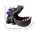 thumbnail image 3 of Dinosaur Candy Bowl Fun Candy Dish for Office Desk Dino Key Bowl for Entryway Table Decoration Resin Dinosaur Statue Animal Candy Bowls Decorative Bowl Home Decor Big Mouth Candy Jar Box Gifts, 3 of 4