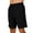 Black, variant on Mens Shorts Elastic Waist Drawstring Lightweight Quick Drying Casual Solid Pockets Shorts