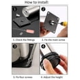 thumbnail image 5 of 4 Uds. Patas para muebles de 80mm, patas para sofá, muebles, sillas, gabinetes, camas, patas para sofá, altura ajustable, 5 of 5