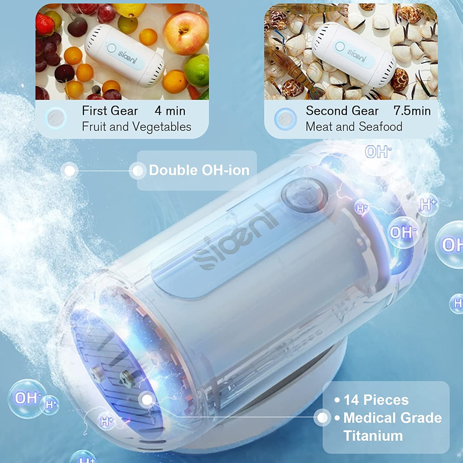 Prepology Electric Fruit and Vegetable Cleaner 