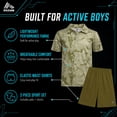 thumbnail image 5 of RBX Boys Short Set Moisture Wicking Golf Polo Shirt and Shorts Athletic Outfit for Sports 2 Piece, 5 of 7