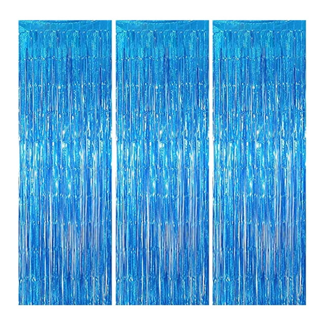 Paquete de 3 cortinas con flecos, decoraciones para fiestas, bodas, graduaciones, cumpleaños, eventos de Navidad, suministros para fiestas Zhivalor CPB-SSW247-2