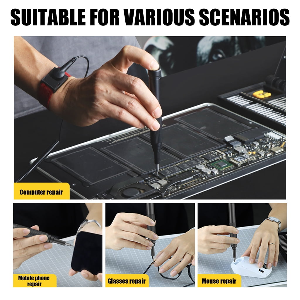 Zeiwohndc Electric Screwdriver, 69 in 1 Cordless Screwdriver Repair Tool Kits, Precisions