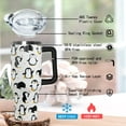 thumbnail image 5 of 40oz Insulated Tumbler with Handle & Straw - Cute Penguin Design Travel Mug, Leakproof Coffee Cup & Water Bottle - Gift for Women, Penguin Decor, 5 of 6